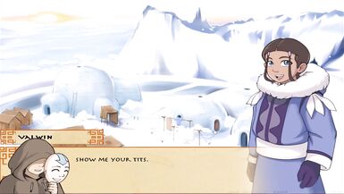 4 Elements Trainer Book 1 Slav Part 1 - Katara the cock lover - 5 image