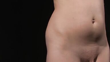 Pain slut in heaven. Part 1. Her Master treats her hard, then he wants her, to bending over deep, and he fucks her. - 8 image