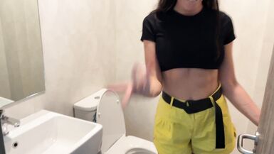 Fucked a Horny Stepmom in the Gym Toilet - 3 image