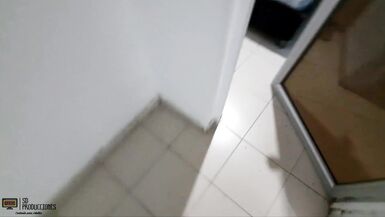 I watch my horny stepmother while she takes a bath and I end up fucking her pussy - 4 image