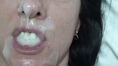 Oral Creampie Compilation. Big Homemade Loads for the Queen of Cum - 1 image