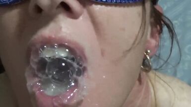 Oral Creampie Compilation. Big Homemade Loads for the Queen of Cum - 2 image