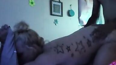 Milf cums all over her exs big dick n he loves it