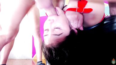 Hard Deepthroat in submission ( role play : slave slut in a hard punishment) - 11 image
