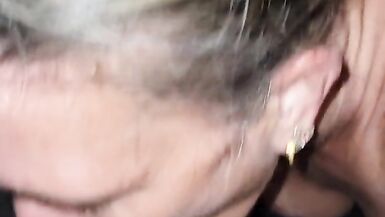 Sexy milf lets me jerk off to her ass bent over and sucks my cock - 14 image