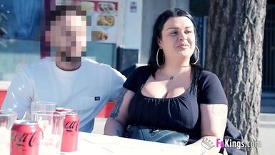 SUPER-BUSTY Sandra is back! She wants to enjoy outdoors fun and to get dicked - 1 image
