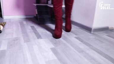 Высокие каблуки коллекция болтается и ноги дразнить POV (обувь фетиш, pov ноги поклонения, pov ноги, пальцы ног) - 14 image