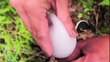 Enjoying our favorite sextoys in the forrest - 15 image