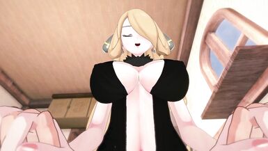 Cynthia recompensa-te por ganhares a Liga Pokemon - Anime Hentai 3d Uncensored - 9 image
