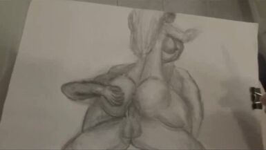 Stepmom wanted me to draw a picture, so I drew her riding my dick bareback. Hope she likes it! - 13 image
