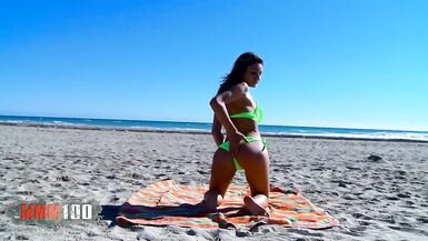 Italian Babe Valentina Bianco gets her ass fucked hard at the beach - 2 image