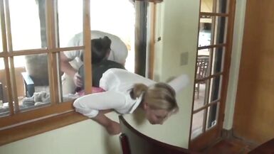 Sexy MILF Stuck in Window