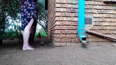 Fucking the neighbors wife in the garden - 1 image