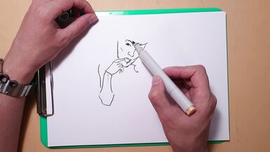 Drawing Technique , Female Figure , process erotic sketching