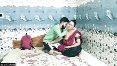 College Madam and inexperienced student hot sex at private tuition time!! - 3 image