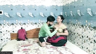 College Madam and inexperienced student hot sex at private tuition time!! - 4 image