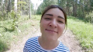 Sexy Hottie Fucks In The Woods - MarLyn Chenel