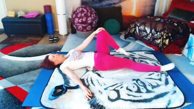 Hip openers, intermediate work. Join my faphouse for more yoga, behind the scenes, nude yoga and spicy stuff - 10 image
