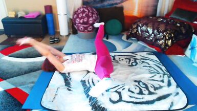 Hip openers, intermediate work. Join my faphouse for more yoga, behind the scenes, nude yoga and spicy stuff - 6 image
