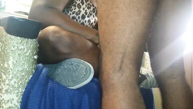 Thot in Texas - Thick Oozing Creampie in ebony Milf First Angles - 1 image