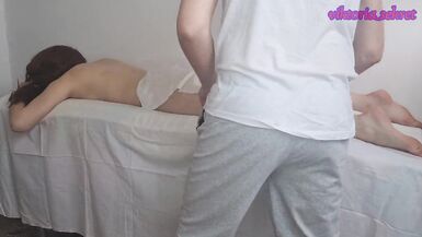 beauty girl got an orgasm in a private massage session - 4 image