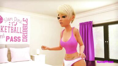 Futa Family - MILF Fuck With In Inexperienced Blonde Dickgirl [3D Hentai :X ] - 2 image