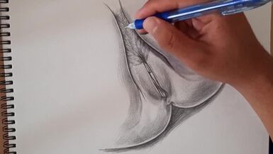 ROUGH PUSSY TREATMENT,A beautiful flower drawing female figure HD Porn, Hardcore, - 1 image
