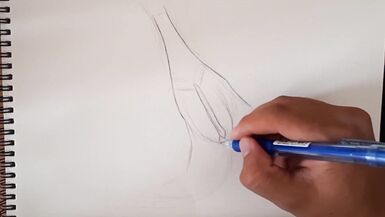 ROUGH PUSSY TREATMENT,A beautiful flower drawing female figure HD Porn, Hardcore, - 2 image