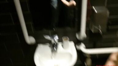 Anal And Blowjob Into Public Restaurant Toilet With A Client - 5 image