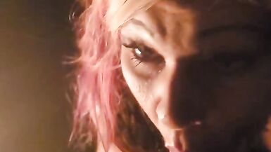 Oiled up Cougar MILF attacks cub outdoors by the firepit