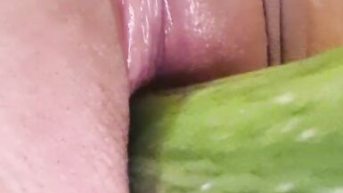 Fucking Myself With A Cucumber (Hot POV Closeup)