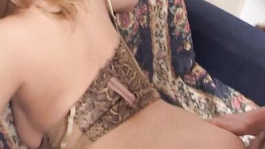 Blonde milf fucks her friend in the moment of vulnerability to penetrate her mature pussy - 12 image