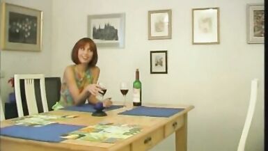 Threesome On The Desk In Belgium Making Session Of Sex - 2 image