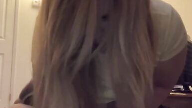 INEXPERIENCED HOT BLONDE GETS FUCKED BY ROOMMATE DOGGYSTYLE MISSIONARY - 6 image