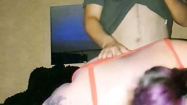 Daddy's girl rides & gets gagged - 13 image