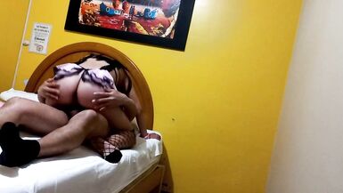Beautiful maid with the body of a goddess fucking intensely to lower the heat - 11 image