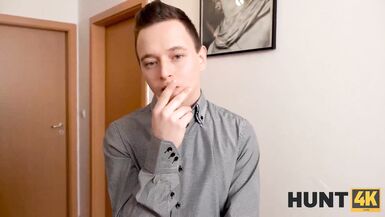 HUNT4K. Man enjoys unplanned sex with his buddys new ginger girlfriend - 4 image