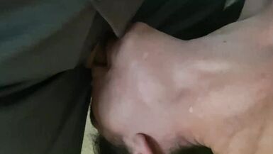 Her Husband Left Her Like This So I Deep Throated Her until She Tapped Out With Cum Overflow - 3 image