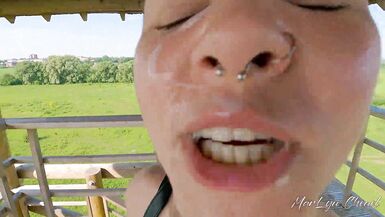 Risky Outdoor Blowjob on Observation Tower - MarLyn Chenel - 15 image