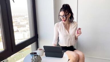 Hot MILF secretary sucks like it's the last time - 2 image
