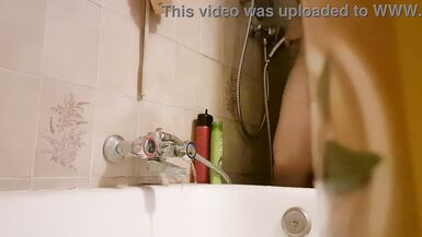 Spying on your beautiful Italian stepmother in the shower you are such a lucky stepson! - 7 image