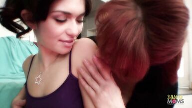 Milf lesbian seducing her teen friend into fingering and pussy eating - 7 image