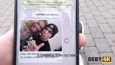 DEBT4k. Collector has sex with blonde in front of her future husband - 2 image