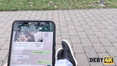 DEBT4k. Collector has sex with blonde in front of her future husband - 3 image