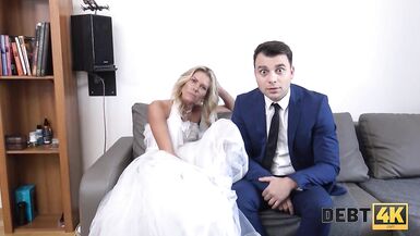DEBT4k. Collector has sex with blonde in front of her future husband - 7 image