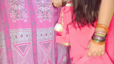 Indian StepMom got glory hole in kitchen while working