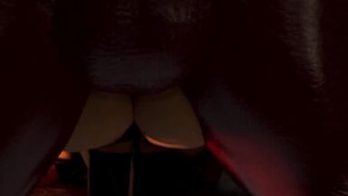 Animated Shemale MILF fucks Witch-Girl - Futa on female, Anal Sex and Cum in Ass - 14 image