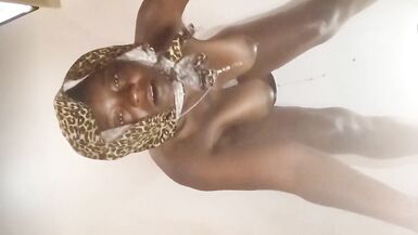 Big Plump Ebony Tits Tia Enjoying The Gloryhole - 2 image