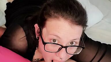Daddy Gags Girl on His Huge Cock - 1 image