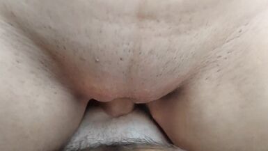 POV sex. Close up blowjob from stepsister and cowgirl pussyfucking - 13 image